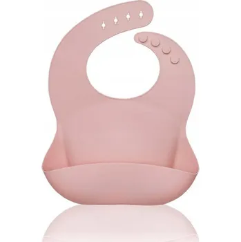 Silikonový bryndák Sam růžový PETITE&MARS