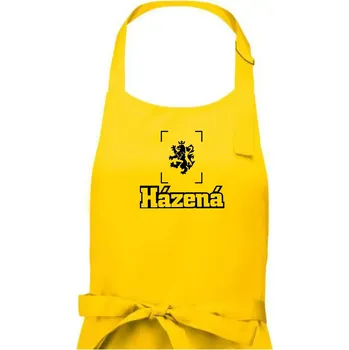 Kuchyňská zástěra Národní házená lev - Dámská zástěra na vaření - Univerzální velikost ( Žlutá )
