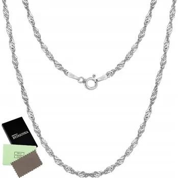 Řetízek Řetízek Mennica Bydgoska Singapore 50 cm stříbrný