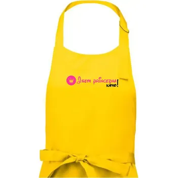 Kuchyňská zástěra Jsem princezna, kámo! - Dámská zástěra na vaření - Univerzální velikost ( Žlutá )
