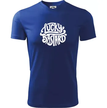 Pánské tričko Lucky Bastard - Pánské triko Fantasy sportovní (dresovina) - M ( Královská modrá )