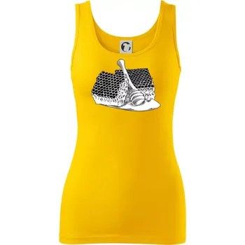 Dámské tričko Plastev s medem - Dámské tílko - S ( Žlutá )