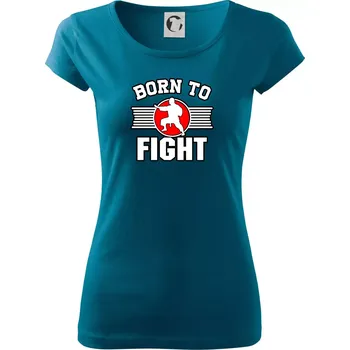 Judo Born to fight - Dámské triko Pure - L ( Petrolejová )