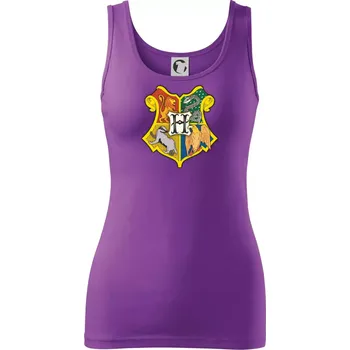 Dámské tričko Harry znak školy - Dámské tílko - 2XL ( Fialová )