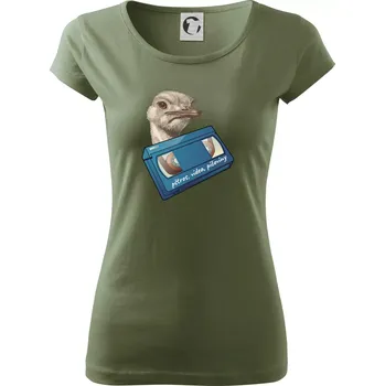 Dámské tričko Pštrosi vídea - Dámské triko Pure - XL ( Khaki )