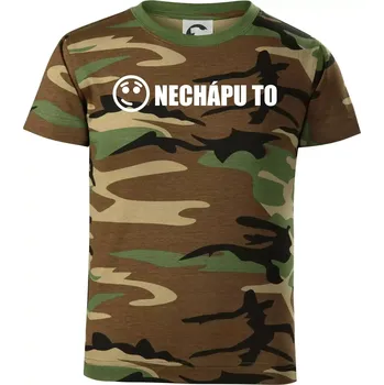 Chlapecké tričko Nechápu to - pořád to nechápu - Dětské maskáčové triko - 146 cm/10 let ( Hnědý maskáč )