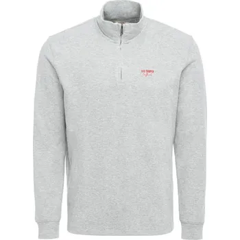 Pánská mikina Lee Cooper C quarter Zip Grey 2XL