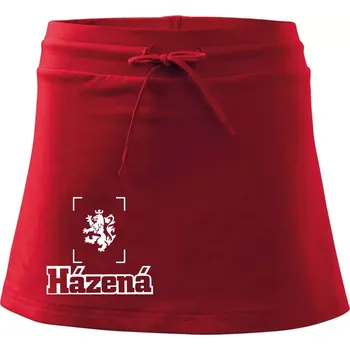 Dámská sukně Národní házená lev - Sportovní sukně - two in one - S ( Červená )