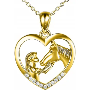 Náhrdelník STŘÍBRNÝ NÁHRDELNÍK KONÍK STŘÍBRO O RYZOSTI 925