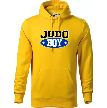 Pánská mikina Judo Boy - Mikina pánská Cape s kapucí - M ( Žlutá )