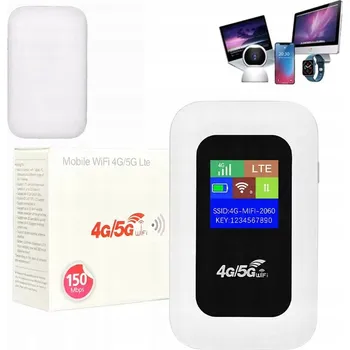 Mobilní přenosný WIFI 4G LTE router na SIM kartu, 150 Mb/s, 2100 mAh