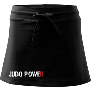 Dámská sukně Judo power - Sportovní sukně - two in one - S ( Černá )