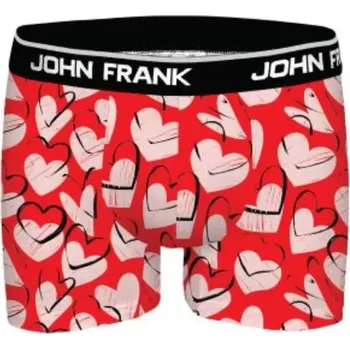 Boxerky Pánské boxerky John Frank JFBD01-VD Červená XXL