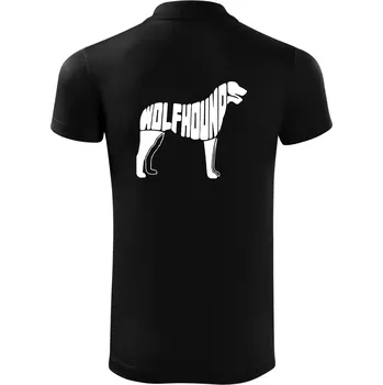 Pánská košile Vlkodav nápis v těle - Polokošile Victory sportovní (dresovina) - 2XL ( Černá )