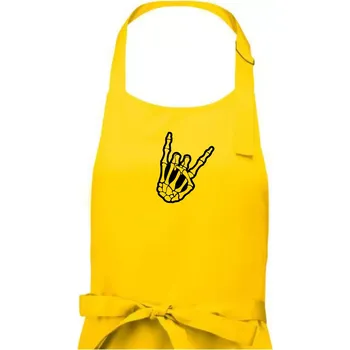 Kuchyňská zástěra Rock ruka - Pánská zástěra na vaření - Univerzální velikost ( Žlutá )