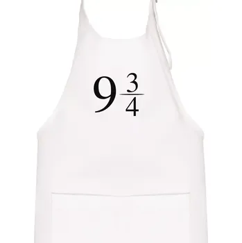 Kuchyňská zástěra Harry - Nástupiště 9 a třičtvrtě - Dětská zástěra na vaření - Univerzální velikost ( Bílá )