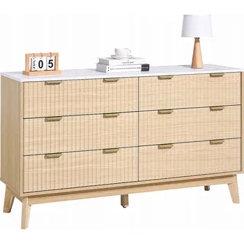 Komoda Komoda Vevor 137,2 x 39,9 x 81,3 cm, odstíny hnědé