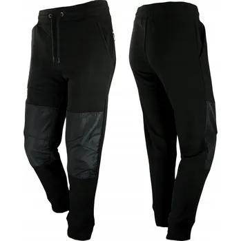 Pracovní obuv Pracovní kalhoty 24h-BHP černé bavlněné elastické dlouhé M se stahovací gumou