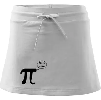 Dámská sukně Nakouslé Pí - Sportovní sukně - two in one - XS ( Bílá )