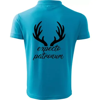 Pánská košile Harry - Expecto patronum - Polokošile pánská Pique Polo 203 - 3XL ( Světlý tyrkys )