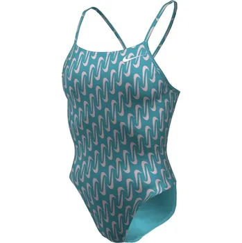 Dámské plavky Nike Swim Hydra strong Cutout One-Piece Swimsuit Blue 16 (XL)
