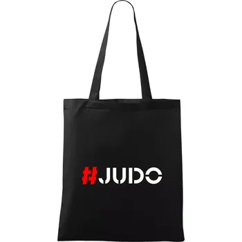 Nákupní taška Judo Hashtag - Taška bavlněná - 42 x 38 cm ( Černá )