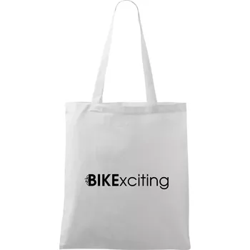 Bike nápisy Bikexciting - Taška bavlněná - 42 x 38 cm ( Bílá )