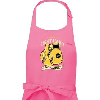 Kuchyňská zástěra Boxing legend - Pánská zástěra na vaření - Univerzální velikost ( Růžová )