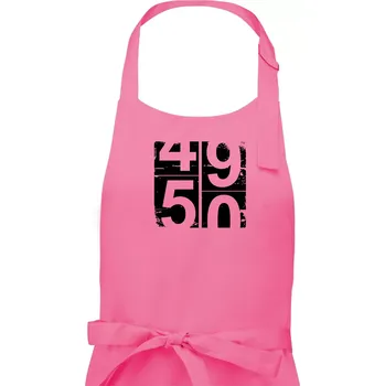 Kuchyňská zástěra Tachometr 50 - Dámská zástěra na vaření - Univerzální velikost ( Růžová )