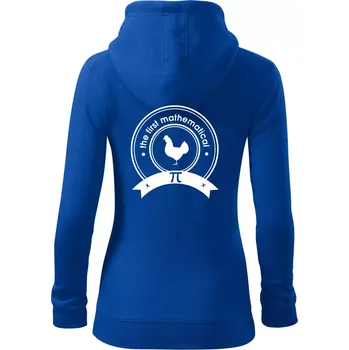 Dámská mikina The First Mathematical - Dámská mikina trendy zipper s kapucí - S ( Královská modrá )