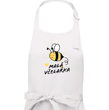 Kuchyňská zástěra Malý včelař - Dámská zástěra na vaření - Univerzální velikost ( Bílá )
