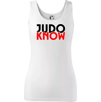 Dámské tričko Judo know - Dámské tílko - L ( Bílá )