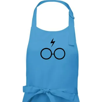 Kuchyňská zástěra Harry - Brýle - Dámská zástěra na vaření - Univerzální velikost ( Světlý tyrkys )