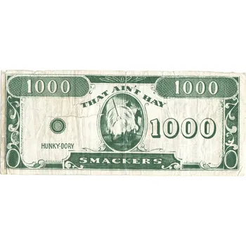 USA. Play Money. 1000. Smackers.