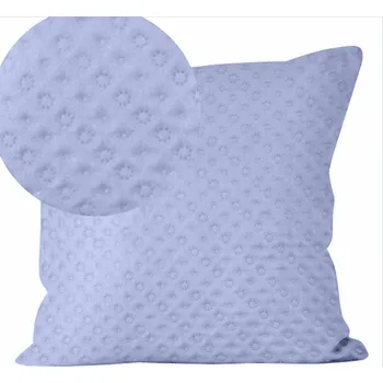 Povlečení POVLEČENÍ NA POLŠTÁŘ PROŠÍVANÁ MODRÉ DEKORATIVNÍ DO OBÝVACÍHO POKOJE LOŽNICE 45X45 CM