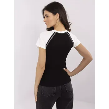 NM TS Tričko V7940.17 černé a bílé jedna velikost