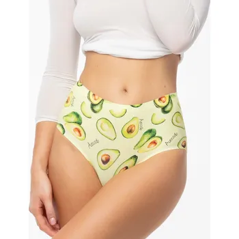 Dámské spodní prádlo Kalhotky AVOCADO simple maxi žluté - Julimex L