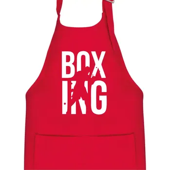 Kuchyňská zástěra Nápis Boxing - Dětská zástěra na vaření - Univerzální velikost ( Červená )