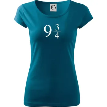 Dámské tričko Harry - Nástupiště 9 a třičtvrtě - Dámské triko Pure - L ( Petrolejová )
