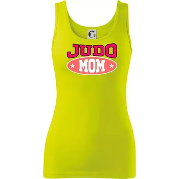 Dámské tričko Judo mom - Dámské tílko - M ( Limetková )