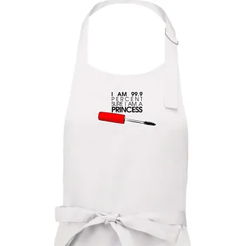 Kuchyňská zástěra Na 99 procent jsem princezna - Dámská zástěra na vaření - Univerzální velikost ( Bílá )
