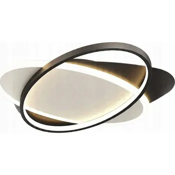 STROPNÍ SVÍTIDLO STROPNÍ SVÍTIDLO LED LUSTR VISÍCÍ ČERNÁ BÍLÁ NEUTRÁLNÍ 51CM