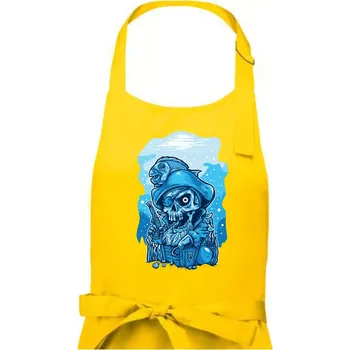Kuchyňská zástěra Starý mořský vlk - Pánská zástěra na vaření - Univerzální velikost ( Žlutá )