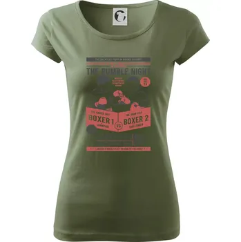 Dámské tričko Classic Boxing - Dámské triko Pure - M ( Khaki )