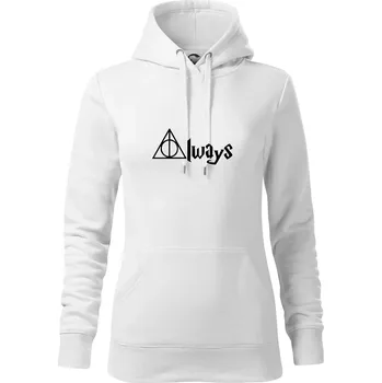 Dámská mikina Harry - Always - Mikina dámská Cape s kapucí - XL ( Bílá )