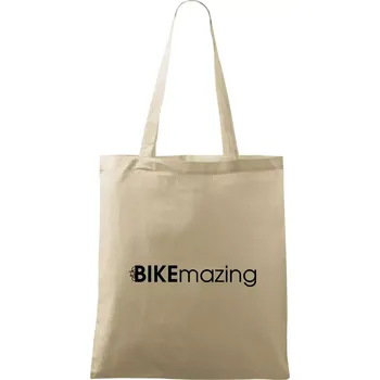 Nákupní taška Bike nápisy Bikemazing - Taška bavlněná - 42 x 38 cm ( Naturální )