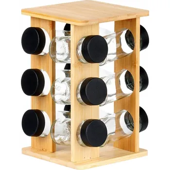 Dóza na potraviny Sada NA KOŘENÍ stojan police na kořenky dózy skleněné nádoby