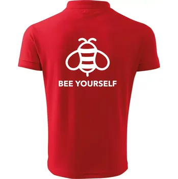 Pánská košile Bee yourself - Polokošile pánská Pique Polo 203 - 3XL ( Červená )