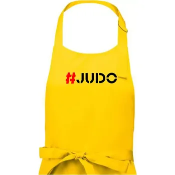 Kuchyňská zástěra Judo Hashtag - Pánská zástěra na vaření - Univerzální velikost ( Žlutá )