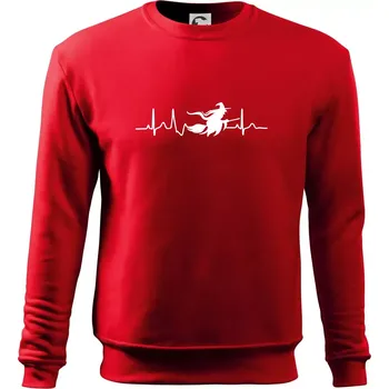 EKG čarodějnice - Mikina Essential dětská - 158 cm/12 let ( Červená )